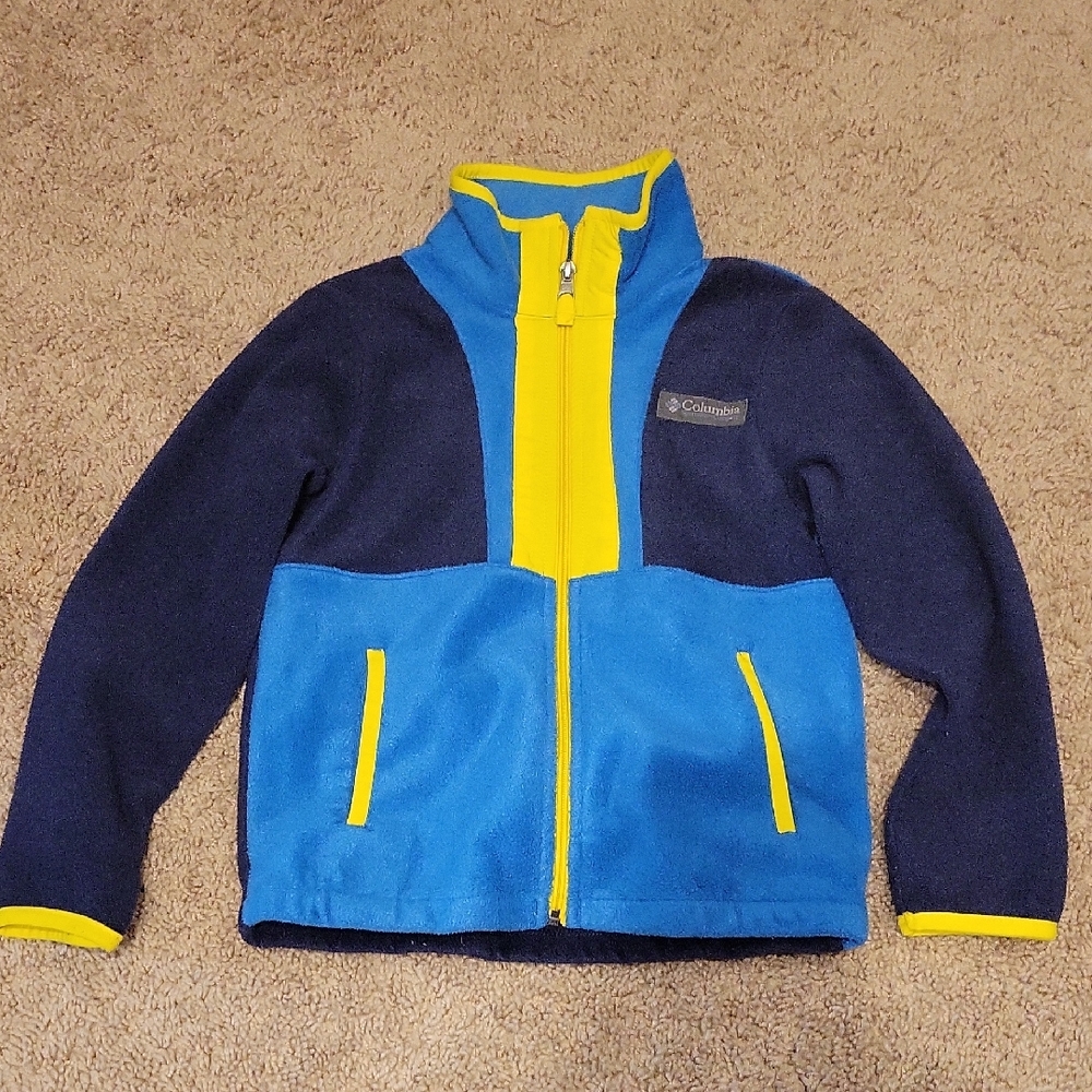 Columbia Navy and Bright Blue Fleece Jacket